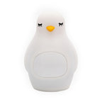 Creative Multifunctional Penguin Silicone Cute Beans Wake Children Sleeping LED Electronic Alarm Clock