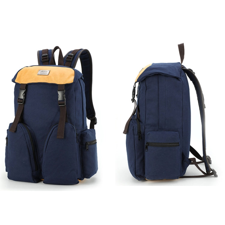 B0031 Mori Color Matching Backpack Wear-Resistant And Scratch-Resistant Computer Bag — Khaki