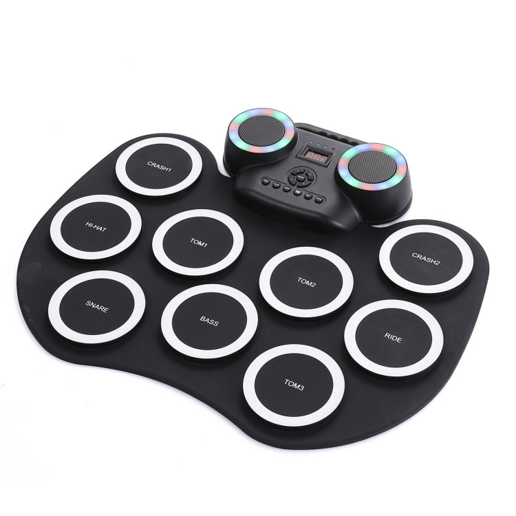 Portable Hand Roll Electronic Drum Flashing Light Bluetooth Drum