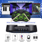 Portable Hand Roll Electronic Drum Flashing Light Bluetooth Drum