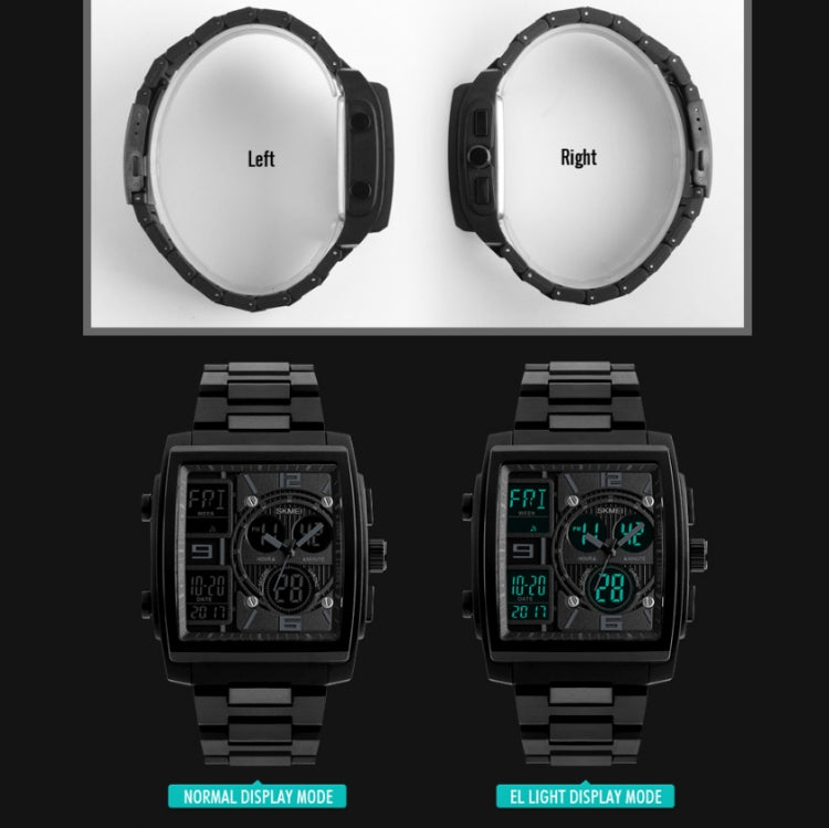 SKMEI 1274 Men Fashion Electronic Watch Multifunctional Outdoor Sports Watch