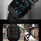 SKMEI 1274 Men Fashion Electronic Watch Multifunctional Outdoor Sports Watch