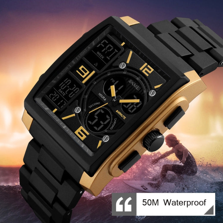 SKMEI 1274 Men Fashion Electronic Watch Multifunctional Outdoor Sports Watch