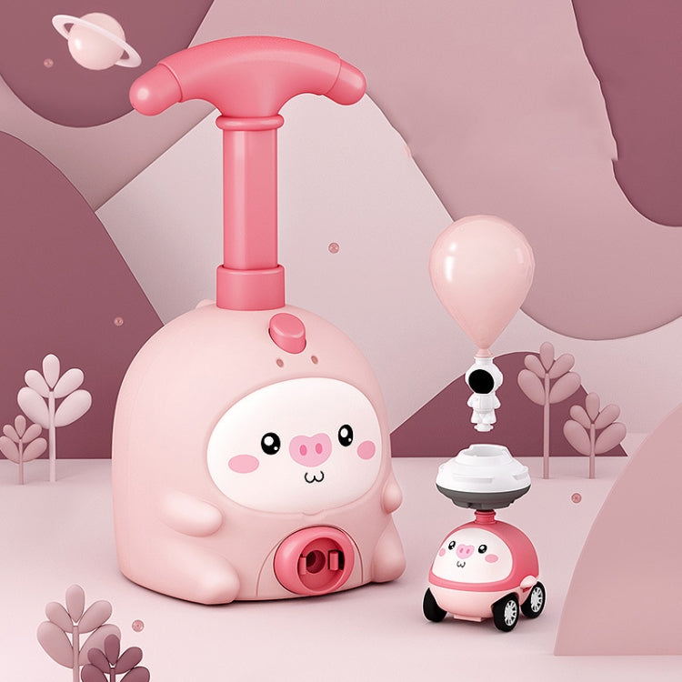 Children Educational Pneumatic Air Powered Car Balloon Scooter Toy — Pink Piggy (2 Cars 6 Balloons)