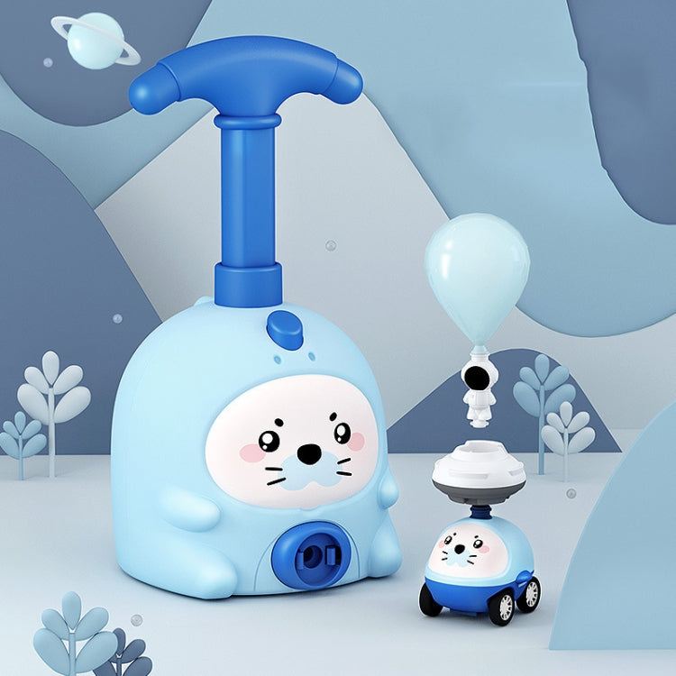 Children Educational Pneumatic Air Powered Car Balloon Scooter Toy — Blue Seal Power Car (2 Cars 6 Balloons)