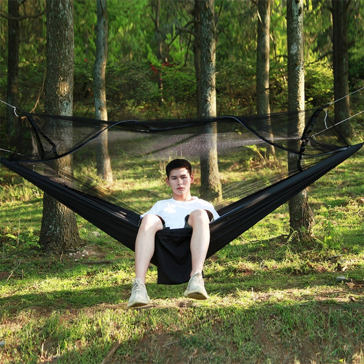 1-2 Person Outdoor Mosquito Net Parachute Hammock Camping Hanging Sleeping Bed Swing Portable Double Chair, 260 x 140cm — TBD055103901D