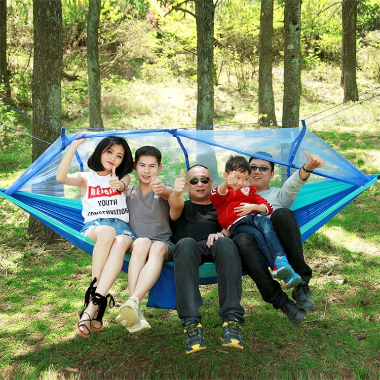 1-2 Person Outdoor Mosquito Net Parachute Hammock Camping Hanging Sleeping Bed Swing Portable Double Chair, 260 x 140cm — TBD055103901F