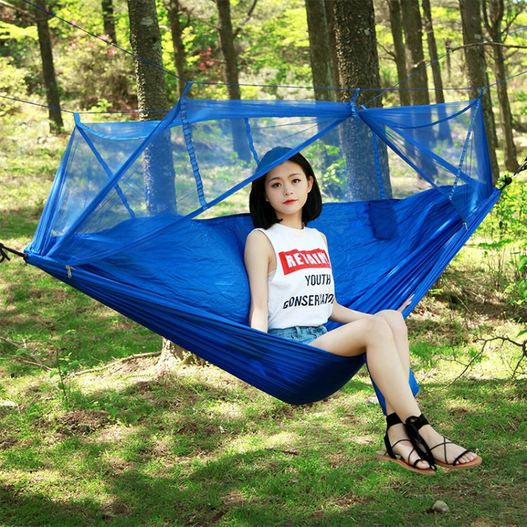 1-2 Person Outdoor Mosquito Net Parachute Hammock Camping Hanging Sleeping Bed Swing Portable Double Chair, 260 x 140cm — TBD055103901G