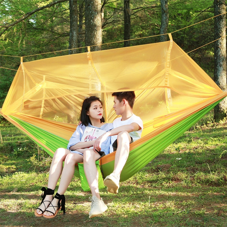 1-2 Person Outdoor Mosquito Net Parachute Hammock Camping Hanging Sleeping Bed Swing Portable Double Chair, 260 x 140cm — TBD055103901H
