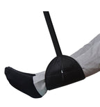 Portable Mini Foot Rest Hammock for Office Home Chair — Black