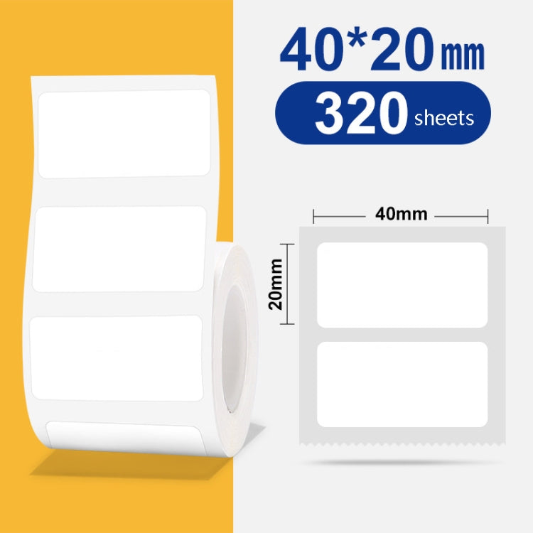 Thermal Label Paper Self-Adhesive Paper Fixed Asset Food Clothing Tag Price Tag for NIIMBOT B11 / B3S, Size: 45x15mm 400 Sheets — 45x15mm 460 Sheets