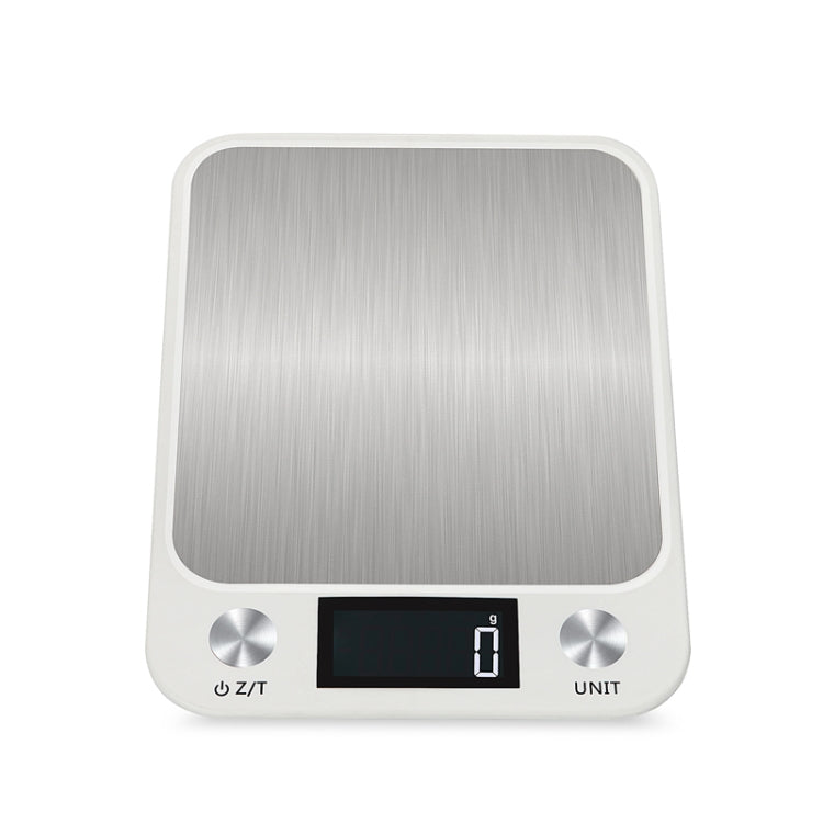 Small Kitchen Food Scale Stainless Steel Electronic Kitchen Scale — 5kg/1g (White)
