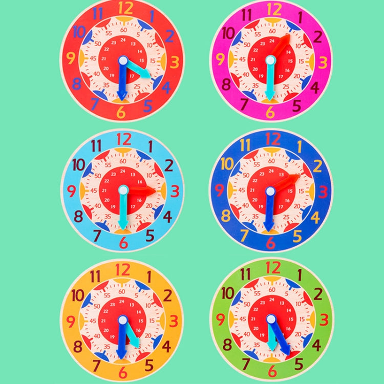 KBX-974 5 PCS Time Cognition Digital Clock Children Early Education Toy — Orange