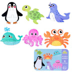 DUOQU Children Early Education Picture Puzzle Toy Box Set