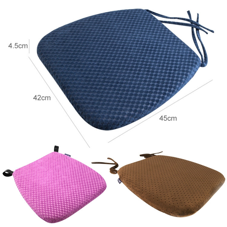 Memory Foam Thicken Stool Cushion Sofa Window Sill Bay Window Seat Cushion — Dot Bandage (Navy Blue)