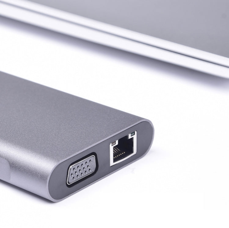Type-C Multi-Function Docking Station PD Fast Charging HUB, 10 in 1