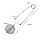 2 PCS Stainless Steel Sphere Mesh Tea Strainer Coffee Herb Spice Filter Tea Infuser