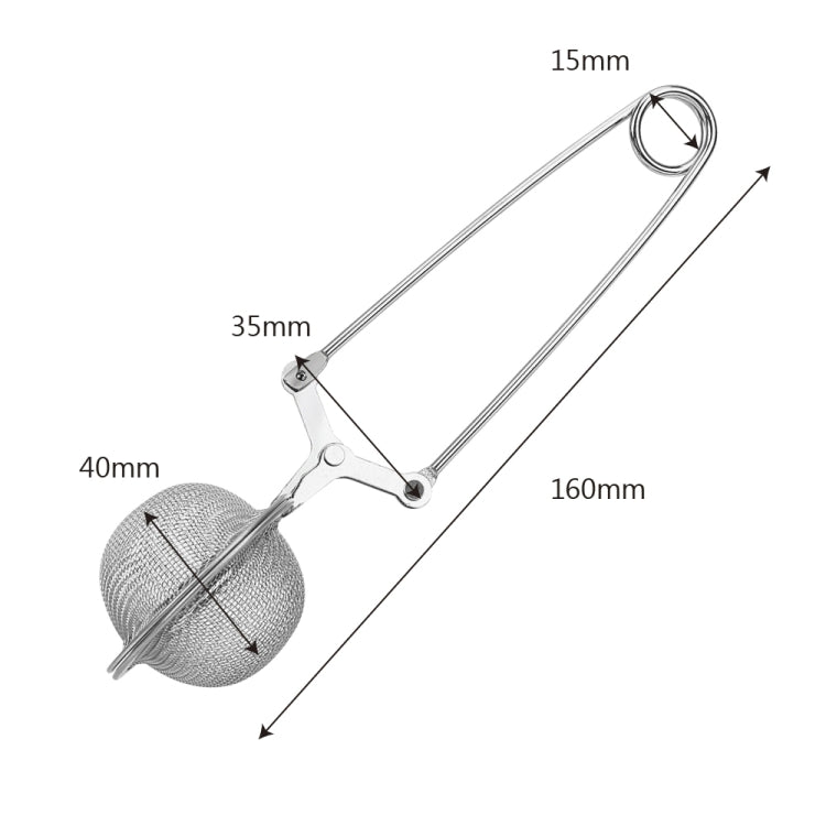 2 PCS Stainless Steel Sphere Mesh Tea Strainer Coffee Herb Spice Filter Tea Infuser