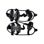 Outdoor 24-Tooth Reinforced Crampons Non-Slip Shoe Covers Snow Claws Winter Hiking Shoes Spikes Chain, Size: L (40-45)