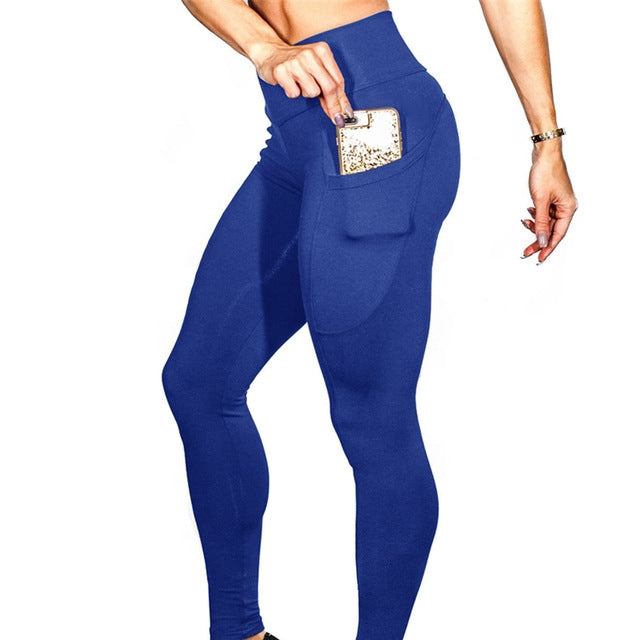 Yoga Pants With Pockets Women Sport Leggings Jogging Workout Running Leggings Stretch High Elastic Gym Tights Women Legging, S, M, L, XL — view 15