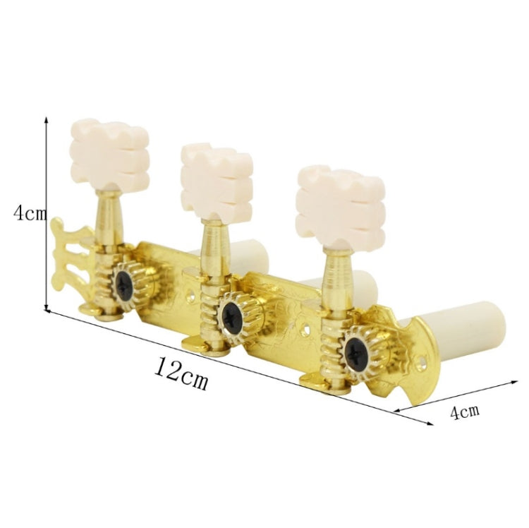 Guitar Knob Gear Type Snap Pegs Alloy Base Knobs — Y-05