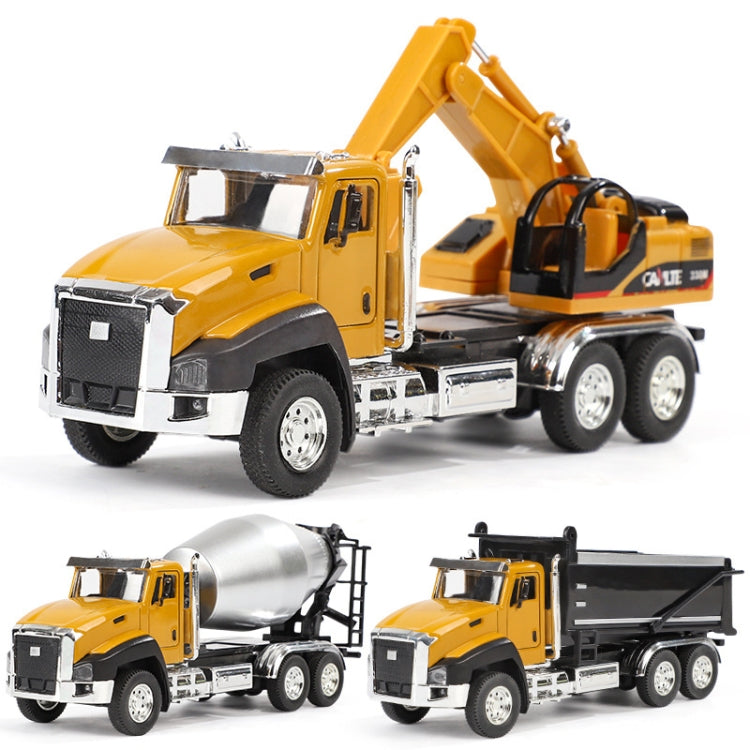 Children Toy Engineering Vehicle Set Simulation Alloy Car Model — view 5