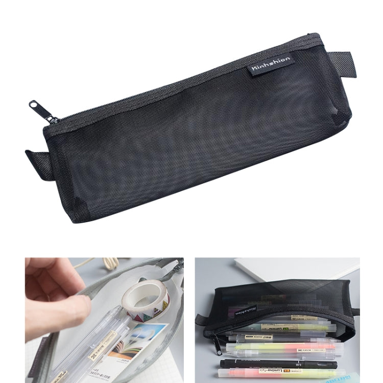 Nylon Simple Transparent Mesh Pencil Case Office School Supplies — view 11