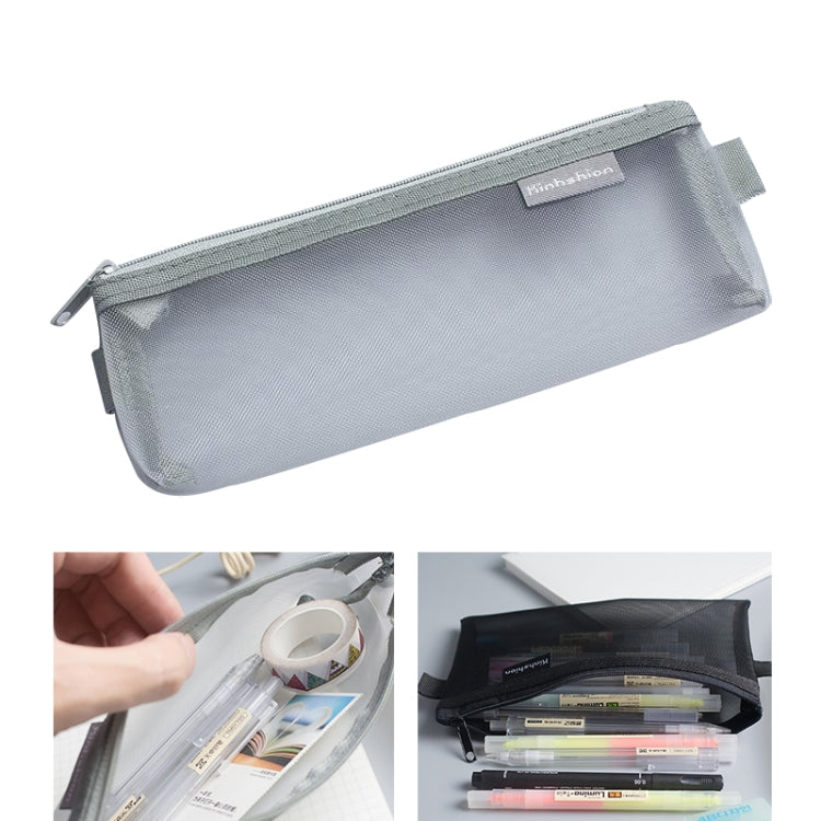 Nylon Simple Transparent Mesh Pencil Case Office School Supplies — view 13