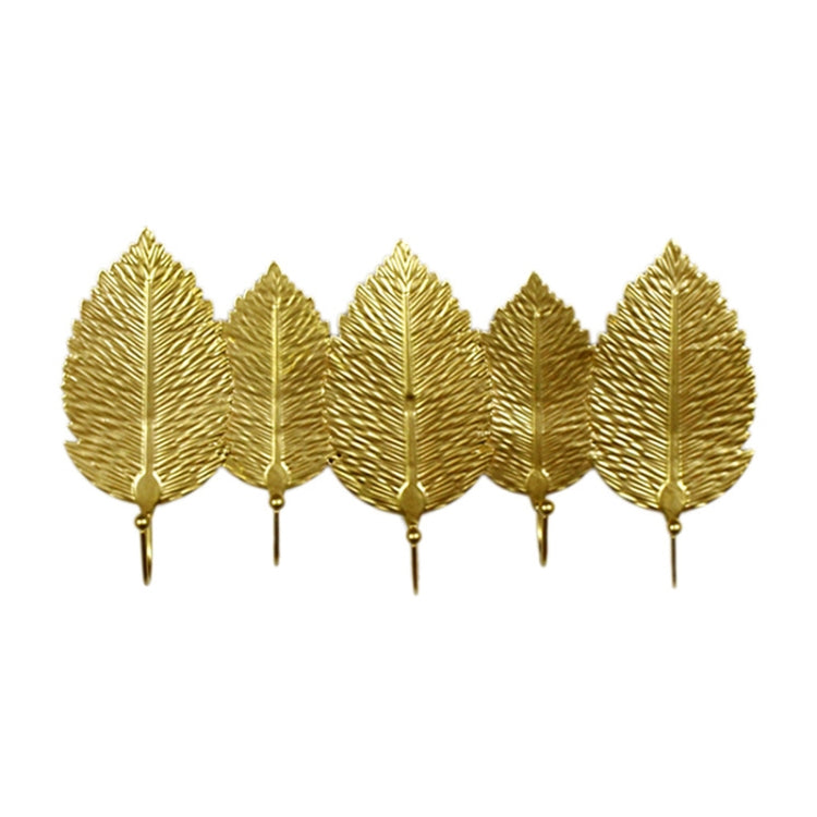 Golden Leaf Hooks Perforated Coat Hooks — Type B