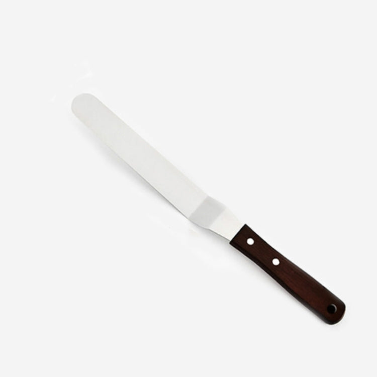 Wooden Handle Spatula Baking Stainless Steel Cake Straight Knife — view 9
