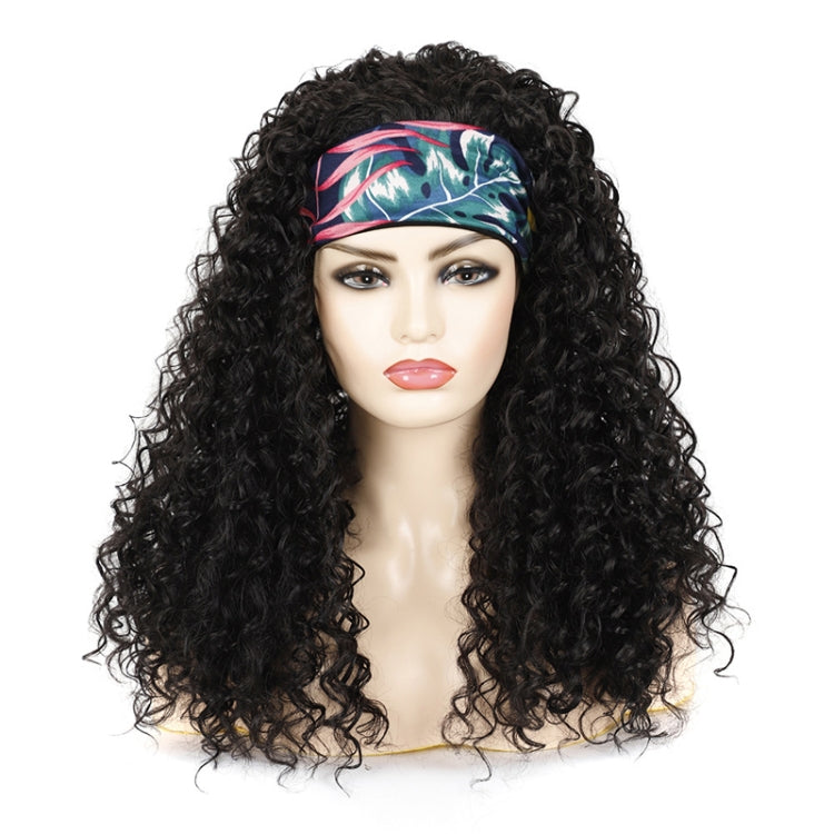 Hairband Wig Headgear Volume Chemical Fiber Wig Headgear — Flower Hair Band 1B#C