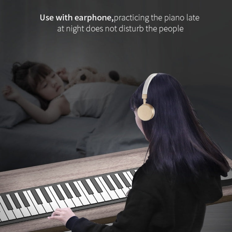 PN61S 61-key Hand-Rolled Foldable Piano Thickened Portable Beginner Keyboard