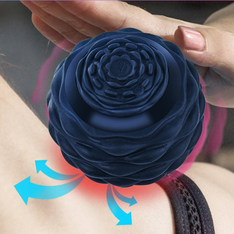 Yoga Silicone Fascia Ball Deep Muscle Relaxation Foot Massage Ball — Black