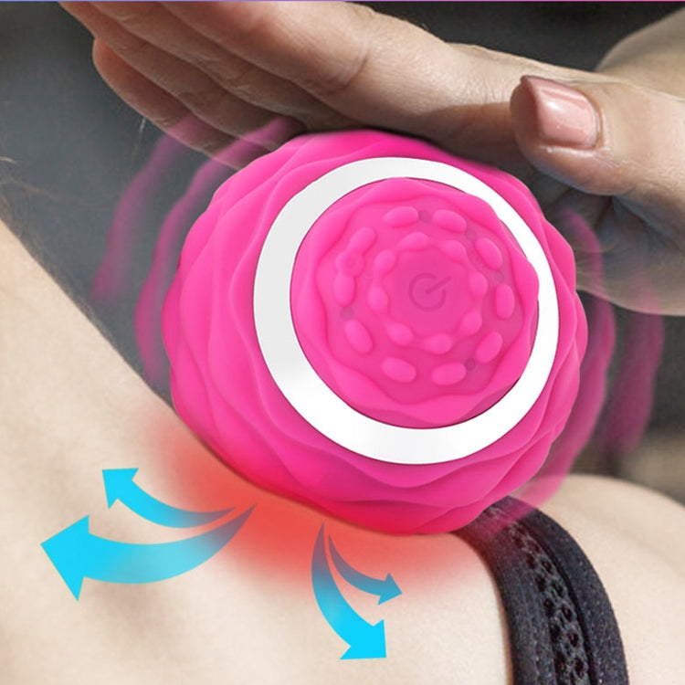 Yoga Silicone Fascia Ball Deep Muscle Relaxation Foot Massage Ball — Rose Red