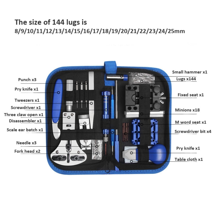 Disassembly and Battery Replacement Tool Kit, 185 in 1 Watch Repair Tool Set