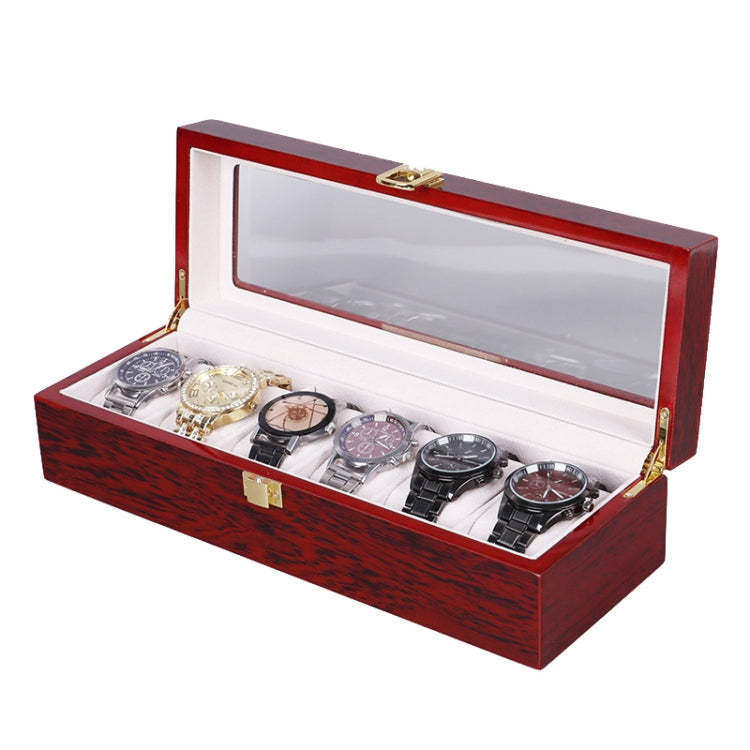 Wooden Baking Paint Watch Box Jewelry Storage Display Box — 5-bit Paint