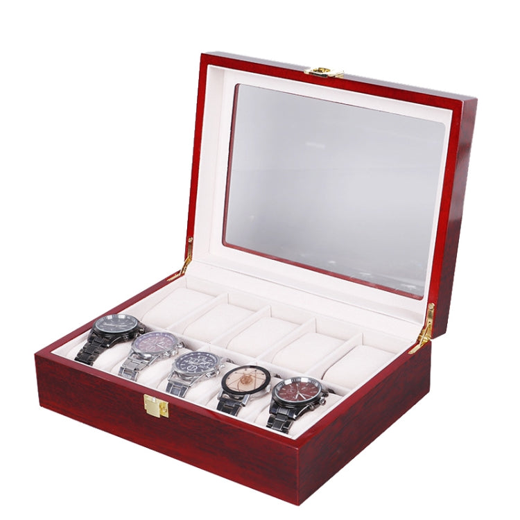 Wooden Baking Paint Watch Box Jewelry Storage Display Box — 6-bit Paint