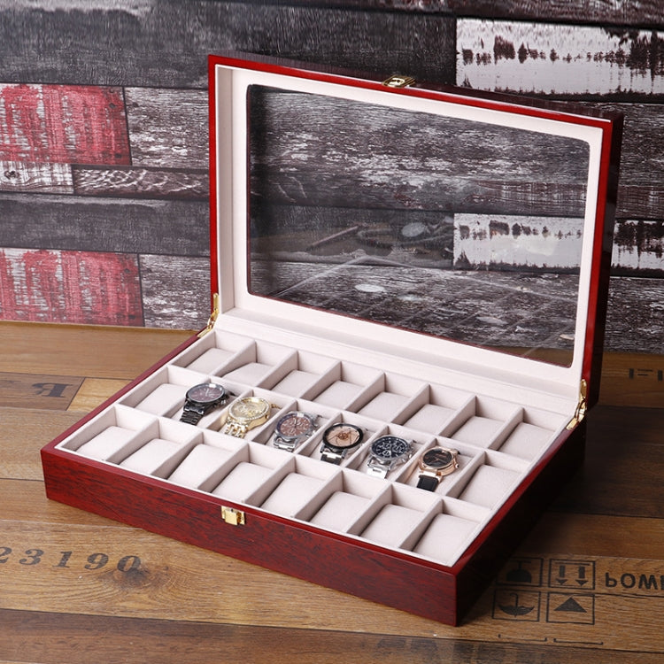 Wooden Baking Paint Watch Box Jewelry Storage Display Box — 6+3 Double-layer Paint