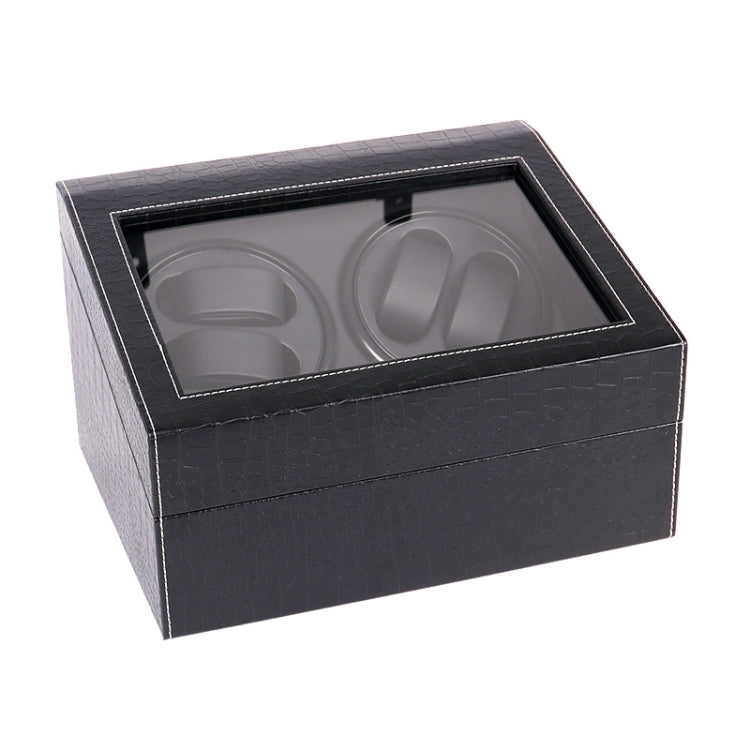 PU Leather 4+6 Double-Head Automatic Winding Motor Box Mechanical Watch Rotator, US Plug — view 7