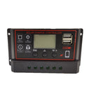 12V24V Simple Solar Controller Light Time Control Solar Charge And Discharge Controller With USB — 30A