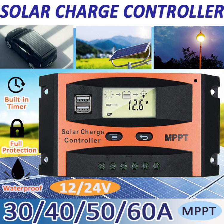 MPPT 12V/24V Automatic Identification Solar Controller With USB Output