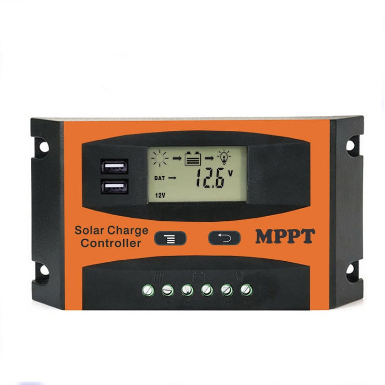 MPPT 12V/24V Automatic Identification Solar Controller With USB Output, 30A, 40A, 50A, 60A — 40A