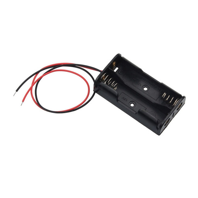 10 PCS AA Size Power Battery Storage Case Box Holder — For 4 x AA Batteries with Cover & Switch
