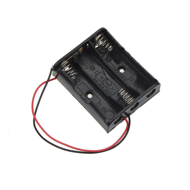 10 PCS AA Size Power Battery Storage Case Box Holder — For 3 x AA Batteries with Cover & Switch