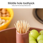 Snacks Dried Fruit Plate Multilayer Superimposed Fruit Plate Candy Plate — Three-layer (Tea green)