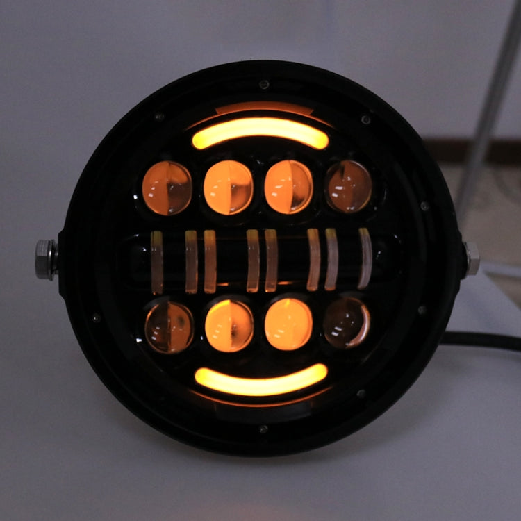 7 Inch Motorcycle Retro Modified Headlights Day Trip LED Far Near Beam Lights For Wrangler / Harley