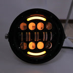 7 Inch Motorcycle Retro Modified Headlights Day Trip LED Far Near Beam Lights For Wrangler / Harley