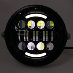 7 Inch Motorcycle Retro Modified Headlights Day Trip LED Far Near Beam Lights For Wrangler / Harley