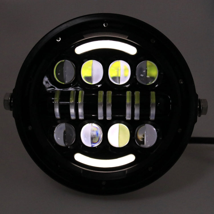 7 Inch Motorcycle Retro Modified Headlights Day Trip LED Far Near Beam Lights For Wrangler / Harley