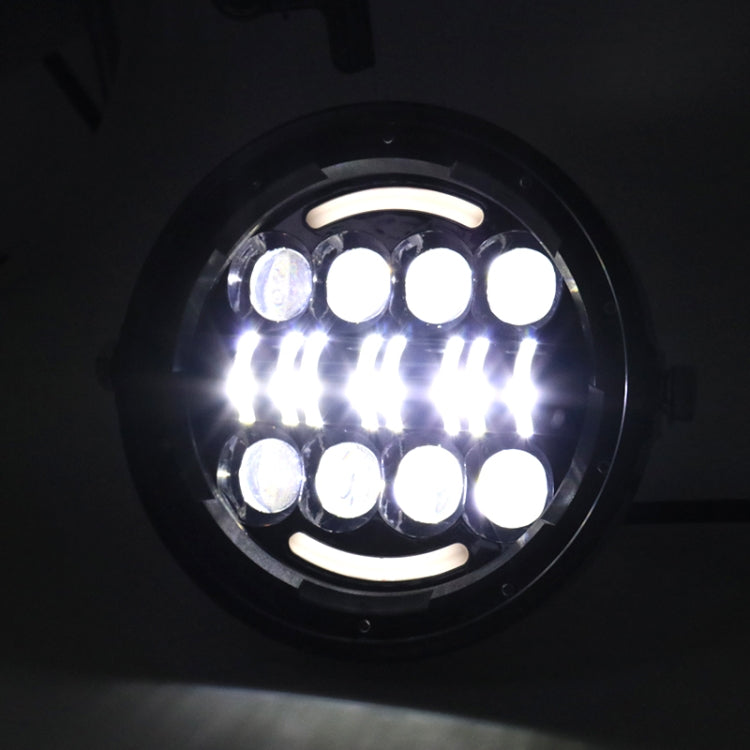 7 Inch Motorcycle Retro Modified Headlights Day Trip LED Far Near Beam Lights For Wrangler / Harley